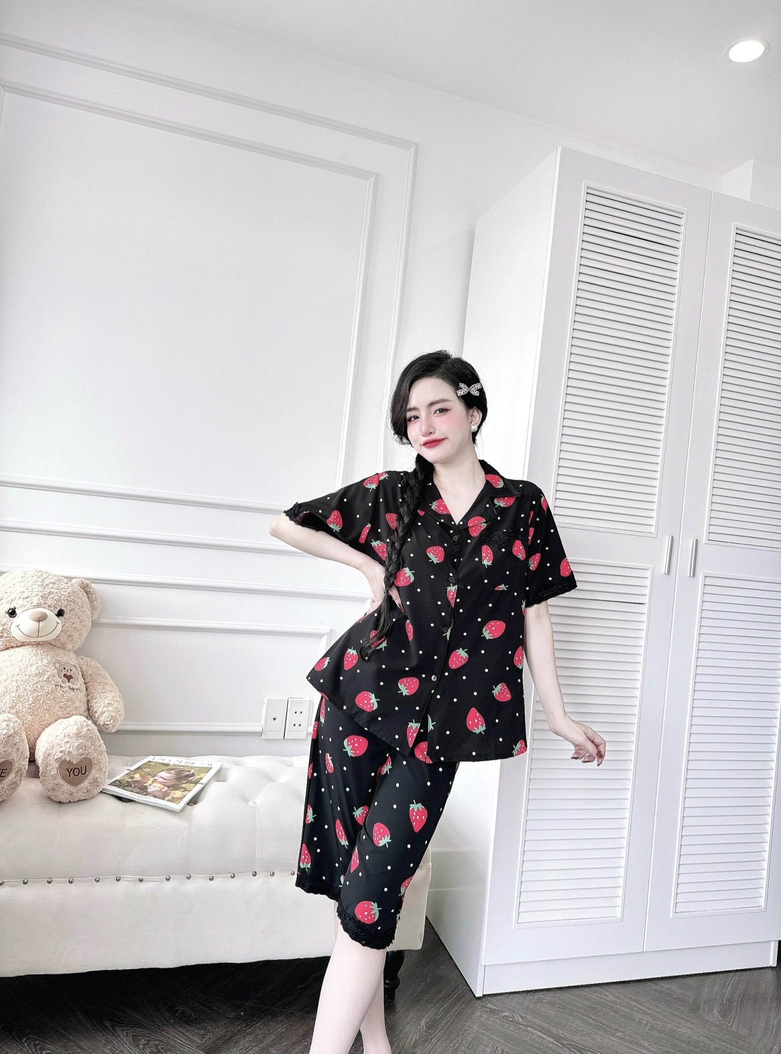Đồ Bộ Ngủ Nữ Lửng Cao Cấp Lụa Nhật Bigsize 50-100kg