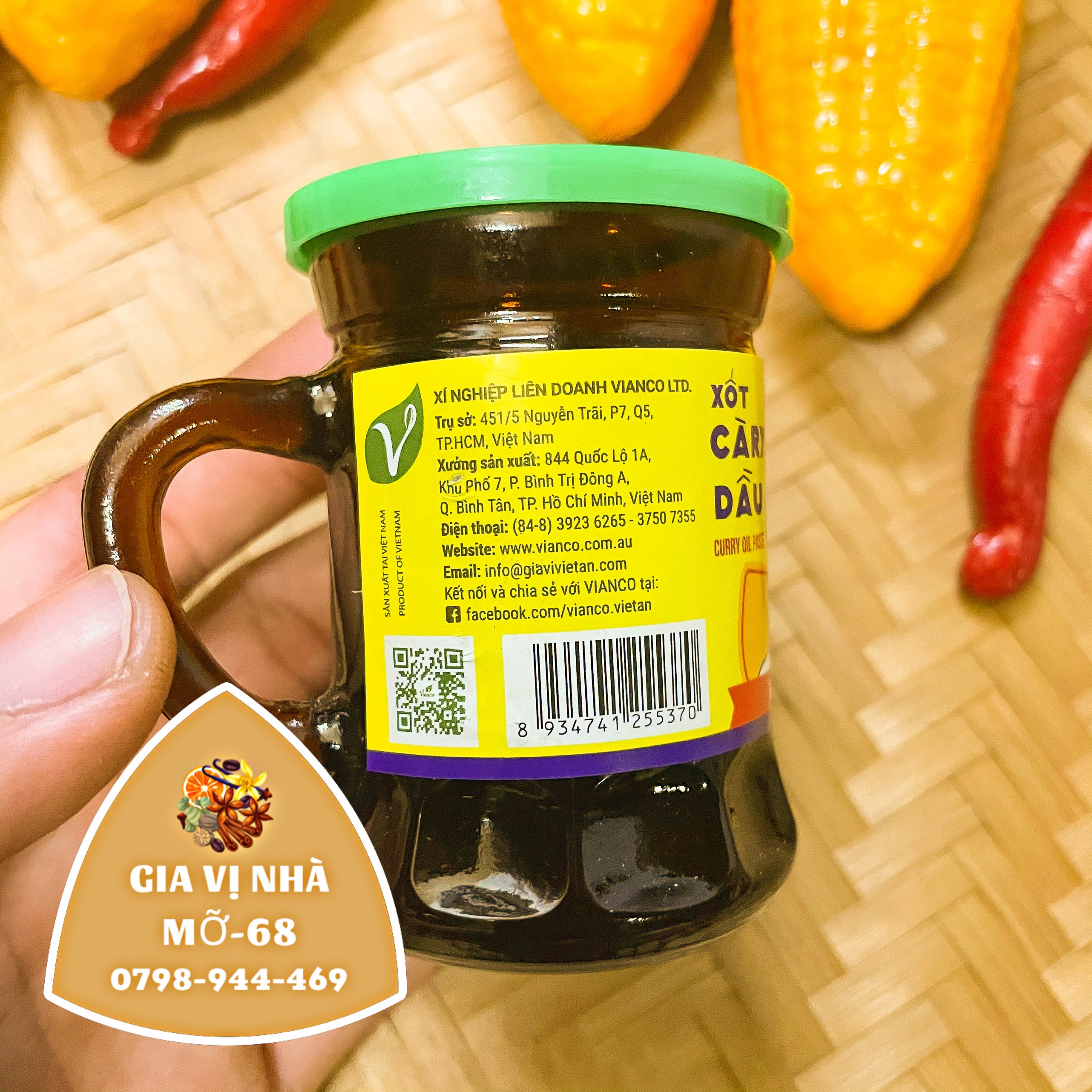 CÀ RI DẦU VIANCO (CHUYÊN NẤU CARI )-LỌ 50GR