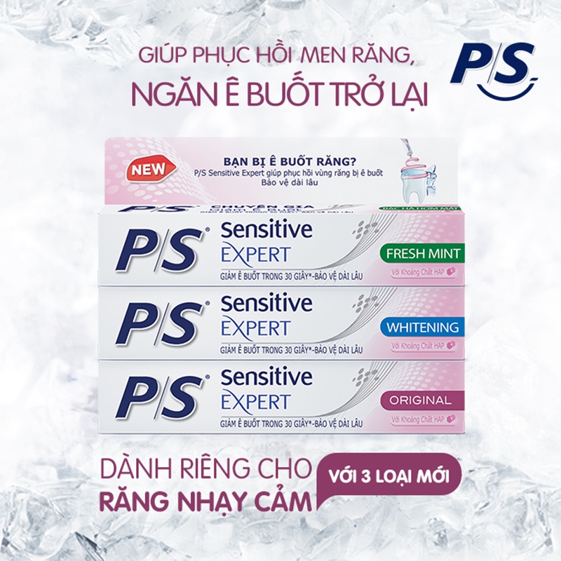 Kem đánh răng Sensitive Mineral Expert By P/S 100g