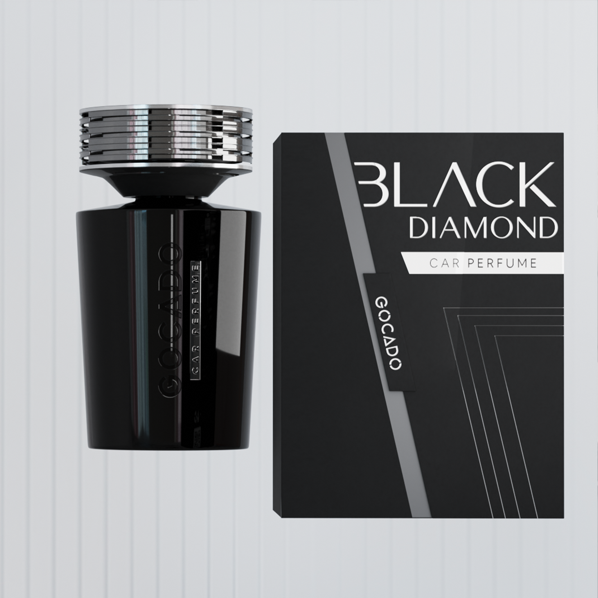 Nước Hoa Ô Tô Cao Cấp GOCADO - BLACK DIAMOND 200ml - Hương Hổ Phách Khử Mùi Hôi