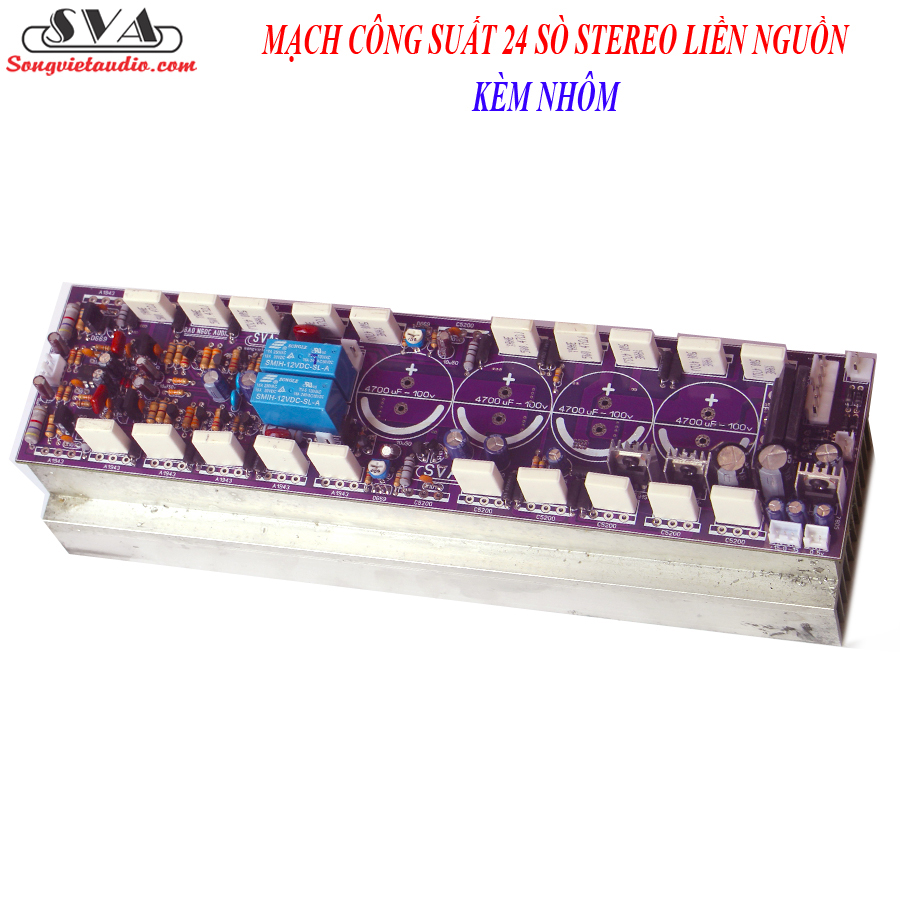 MẠCH CÔNG SUẤT 24 SÒ LIỀN NGUỒN 2 KÊNH - 1 MẠCH