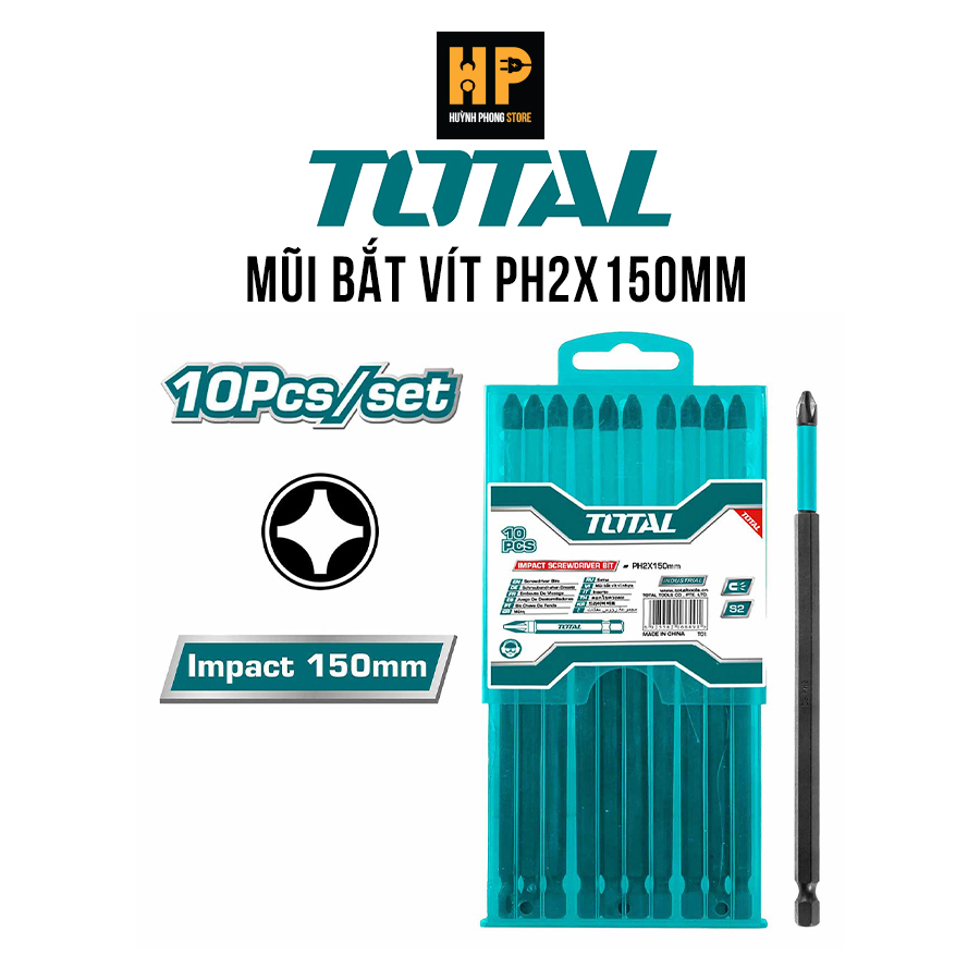 Mũi bắt vít total ph2x150mm