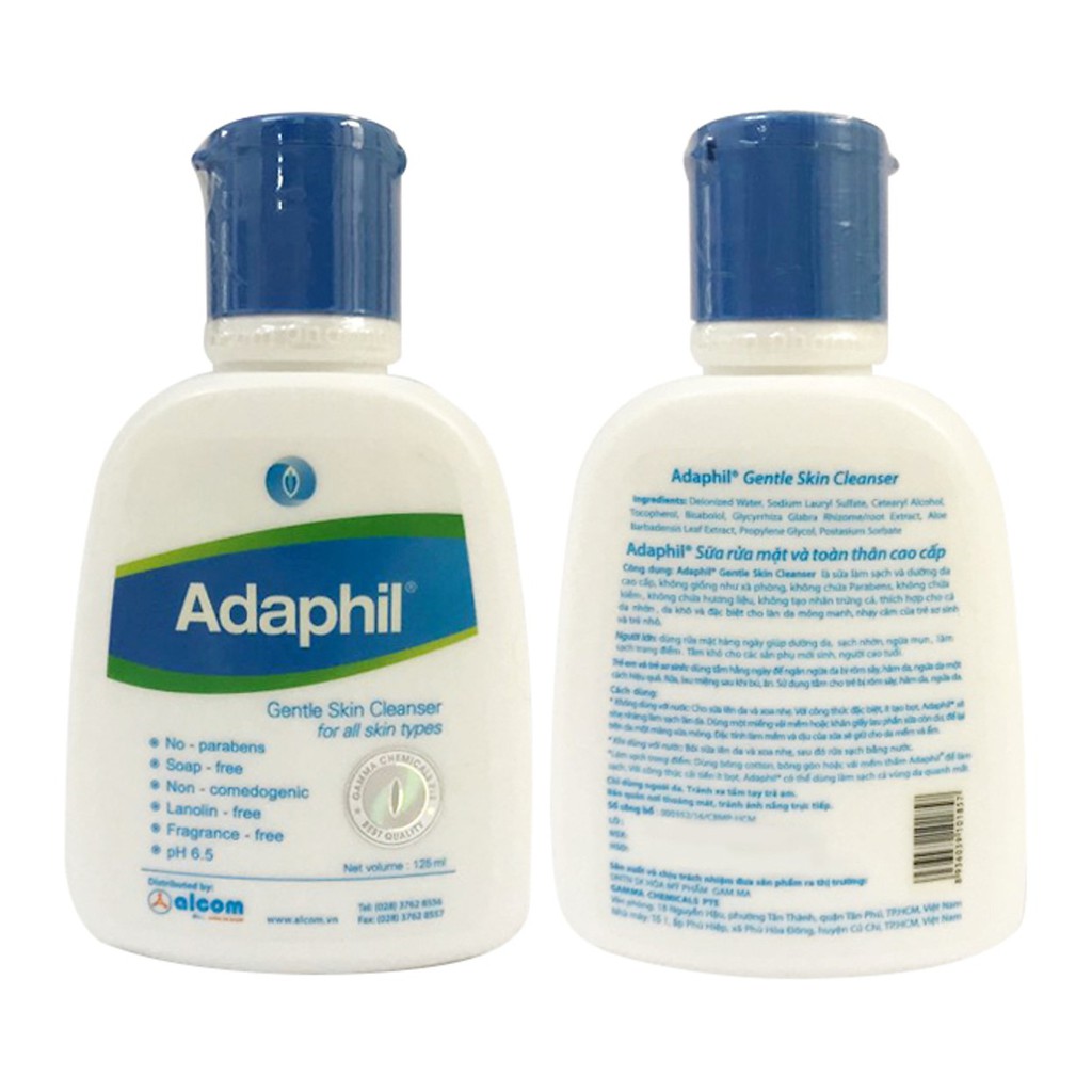 SỮA RỬA MẶT ADAPHIL CHAI 125ML DÀNH CHO DA NHẠY CẢM