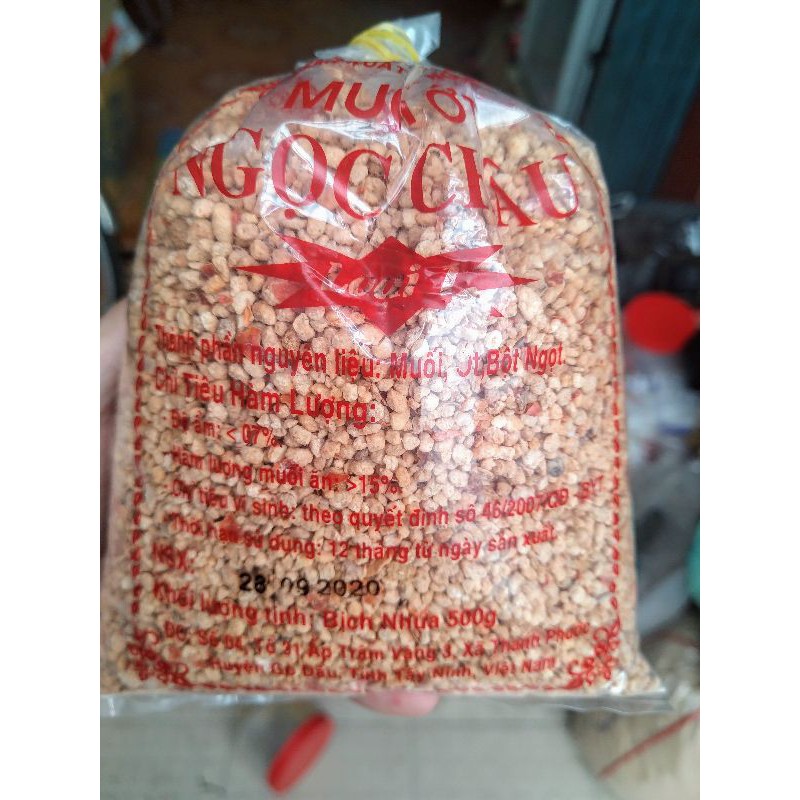 500G Muối Ớt Ngọc Châu Hạt Lớn
