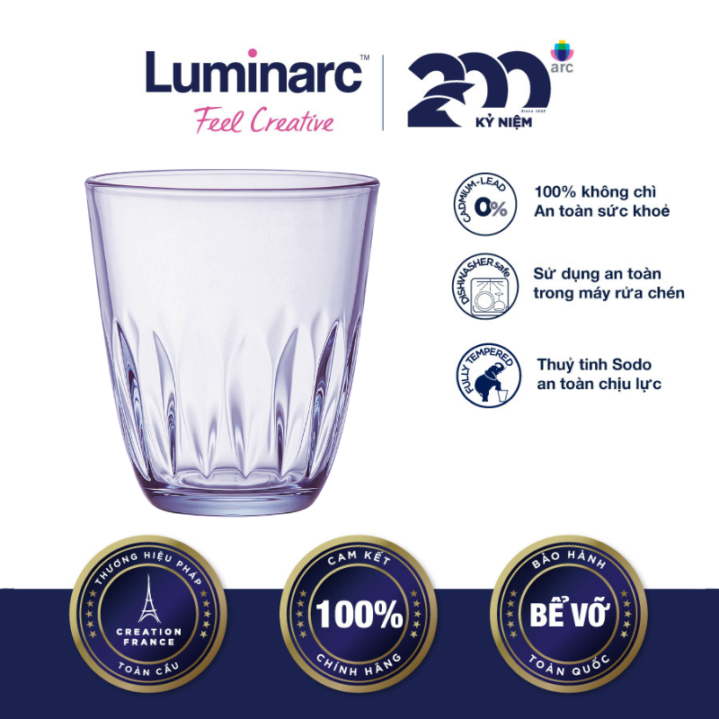 Bộ 6 Ly Thuỷ Tinh Luminarc Neo Purple 310ml