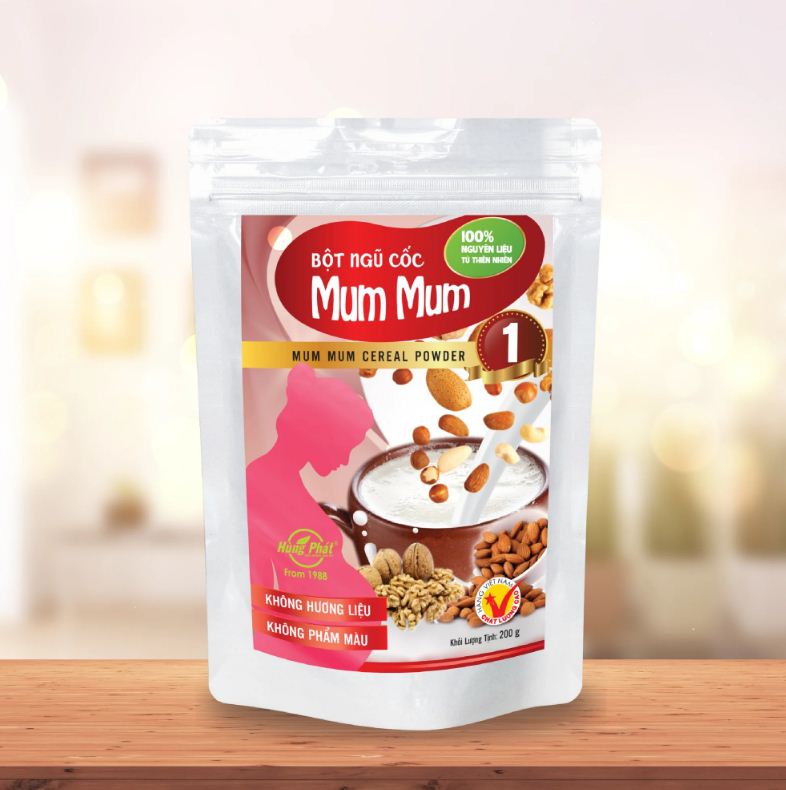 [NGŨ CỐC DINH DƯỠNG] Bột Ngũ Cốc Mum Mum 1 tốt cho mẹ bầu - Trà Hùng Phát