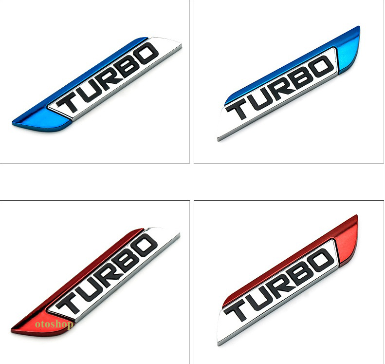[HCM]Tem chữ TURBO trang trí xe - Model 2