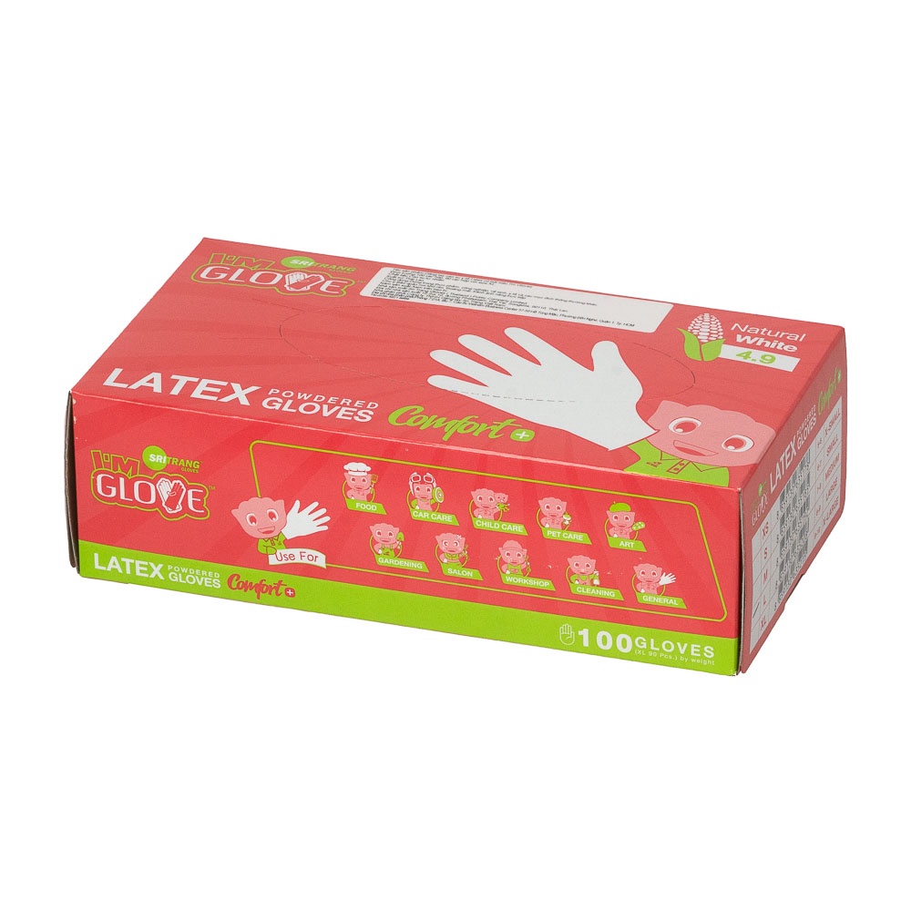 Latex Powdered Examination Gloves