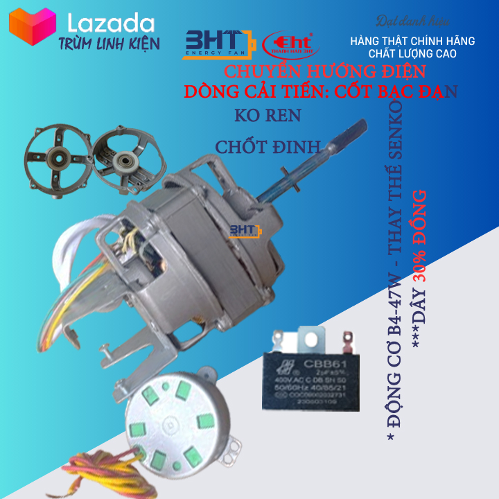 Moter B4 - 47W / 220V Thay Thế Quạt Senko - Asia