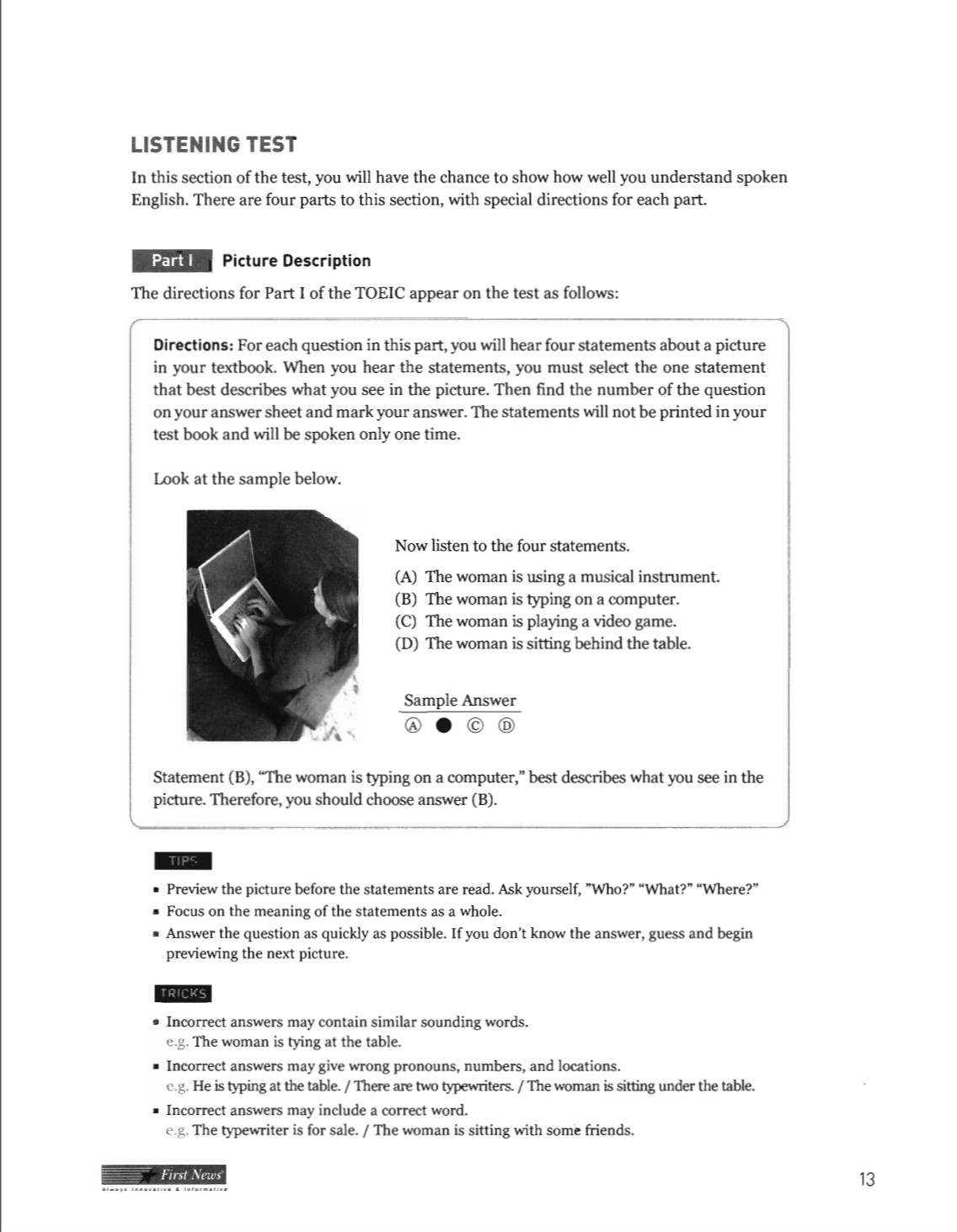 Sách Starter TOEIC ,file nghe được gửi qua mail