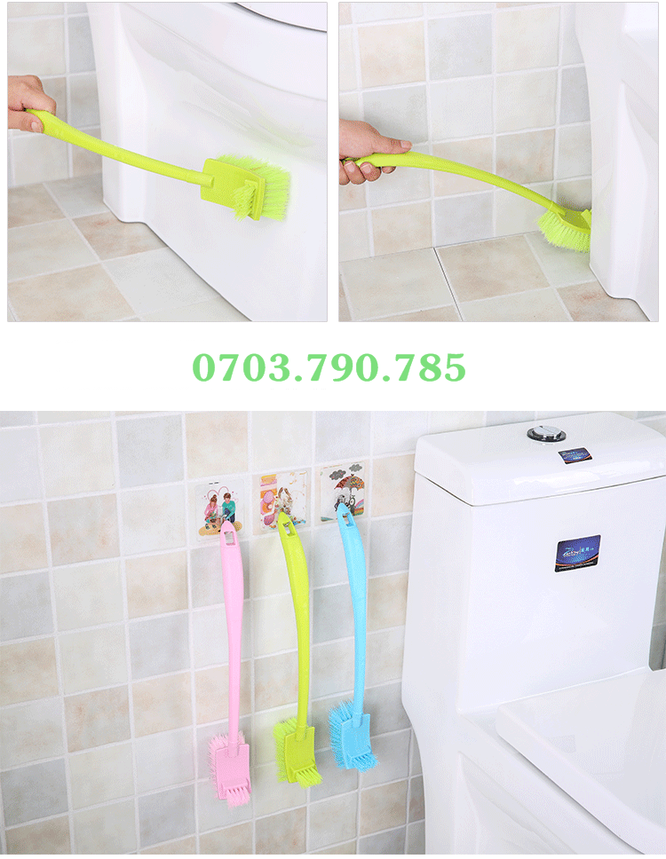 Bàn Chải Cọ Toilet 2 Đầu