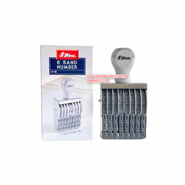 Dấu Cao Su Shiny 8 Số Size 5-7-9-11mm