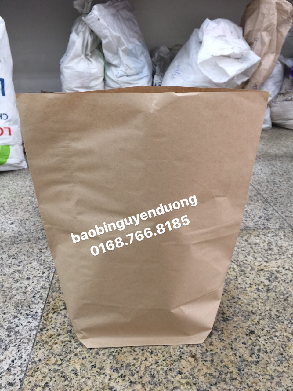Sét 100 túi giấy xi măng 2kg-25x28 cm