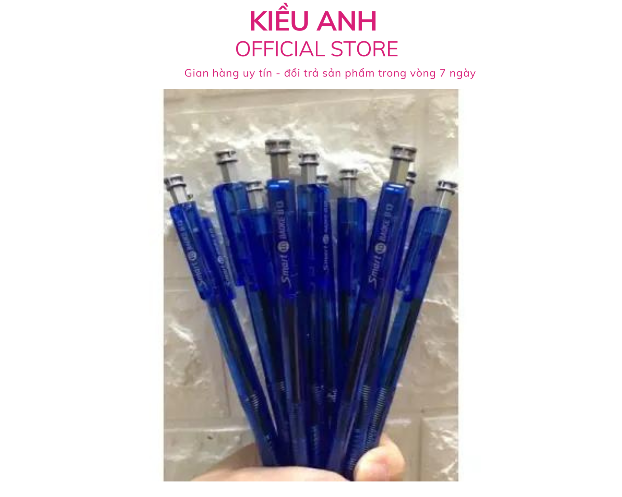 ( Combo 5 bút ) bi BAOKE Smart B13 mực xanh/đen