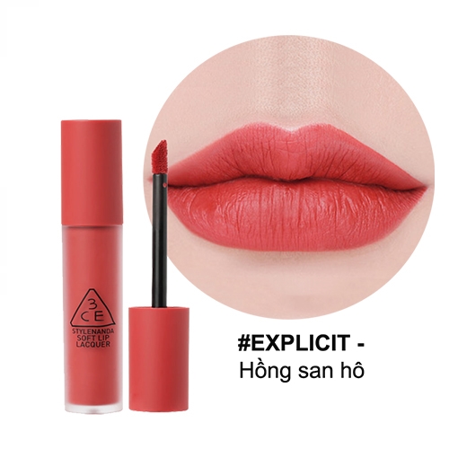 Son Kem Lì 3CE Kem Soft Lip Lacquer