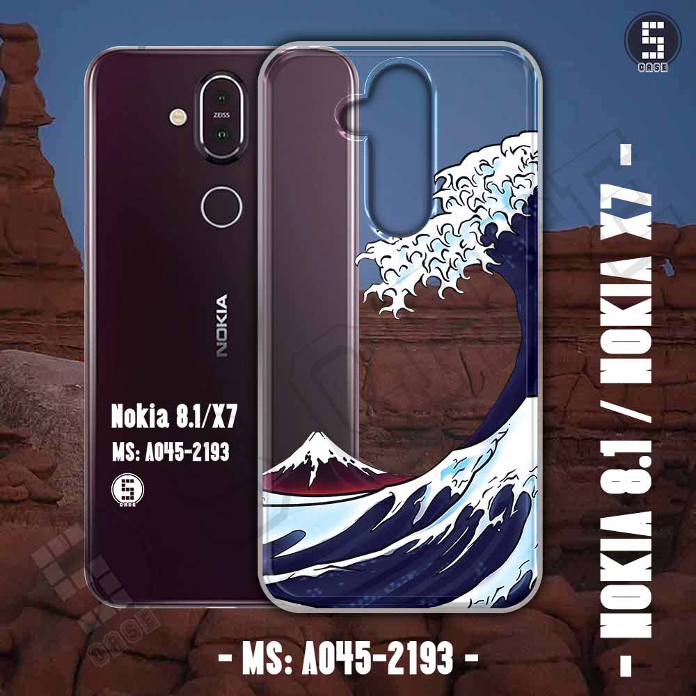 Ốp cho Nokia 8.1 / Nokia X7 hình Sóng Nhật A045-2193