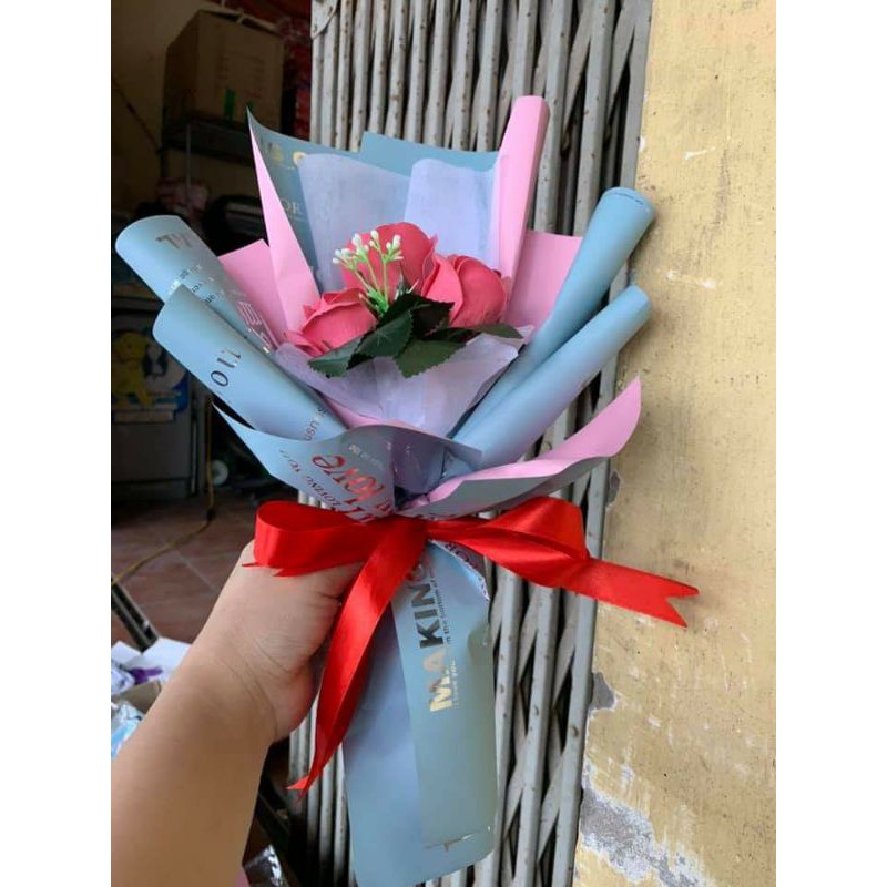 bó sáp 3 bông sỉ