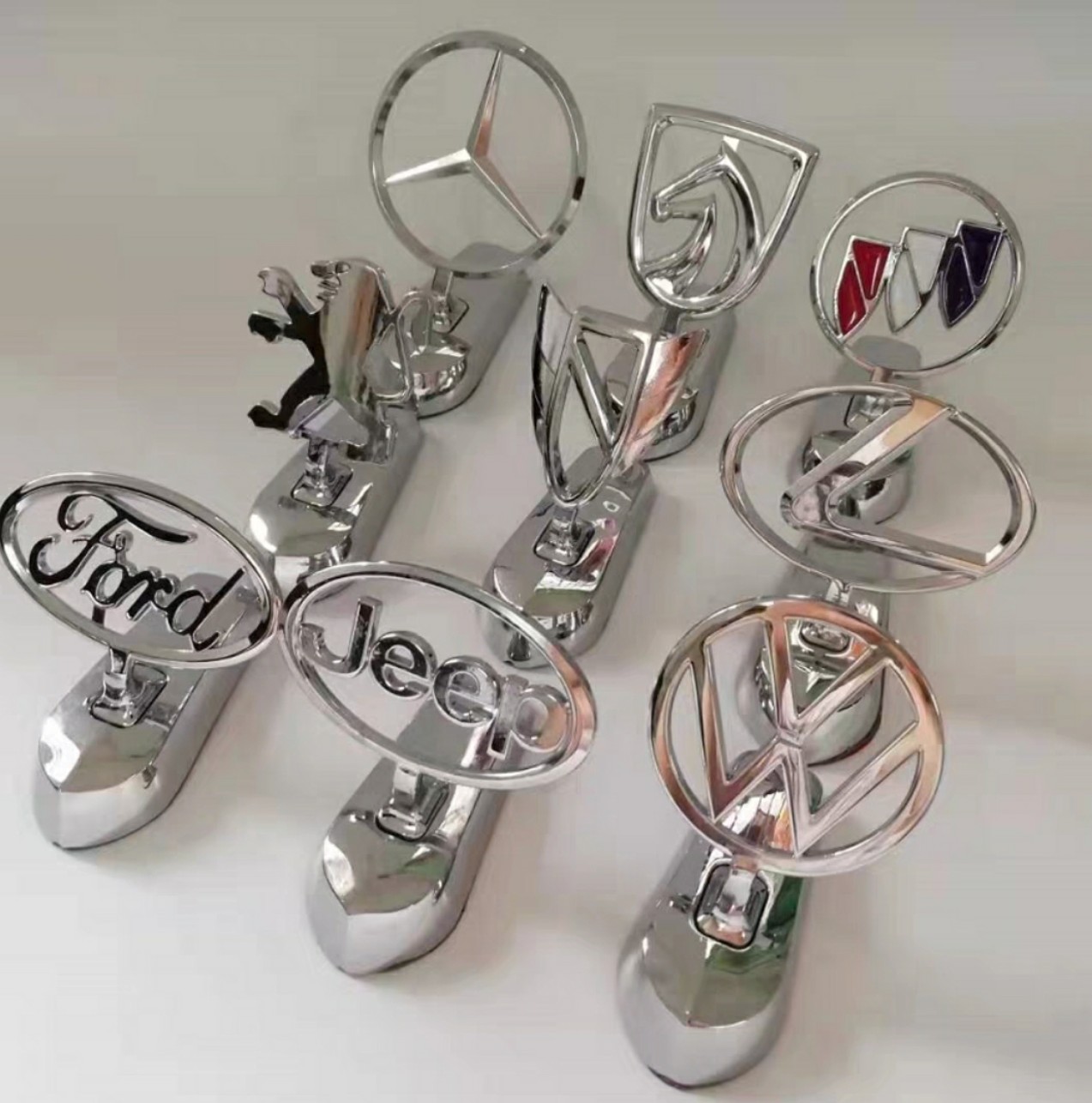 [ Đủ Hãng Xe] Logo Hãng Xe 3D dán mui xe, capo