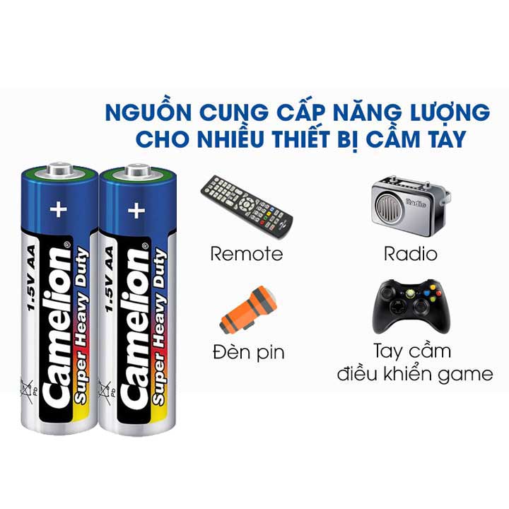 Pin AAA Camelion super heavy duty vỉ 2 viên