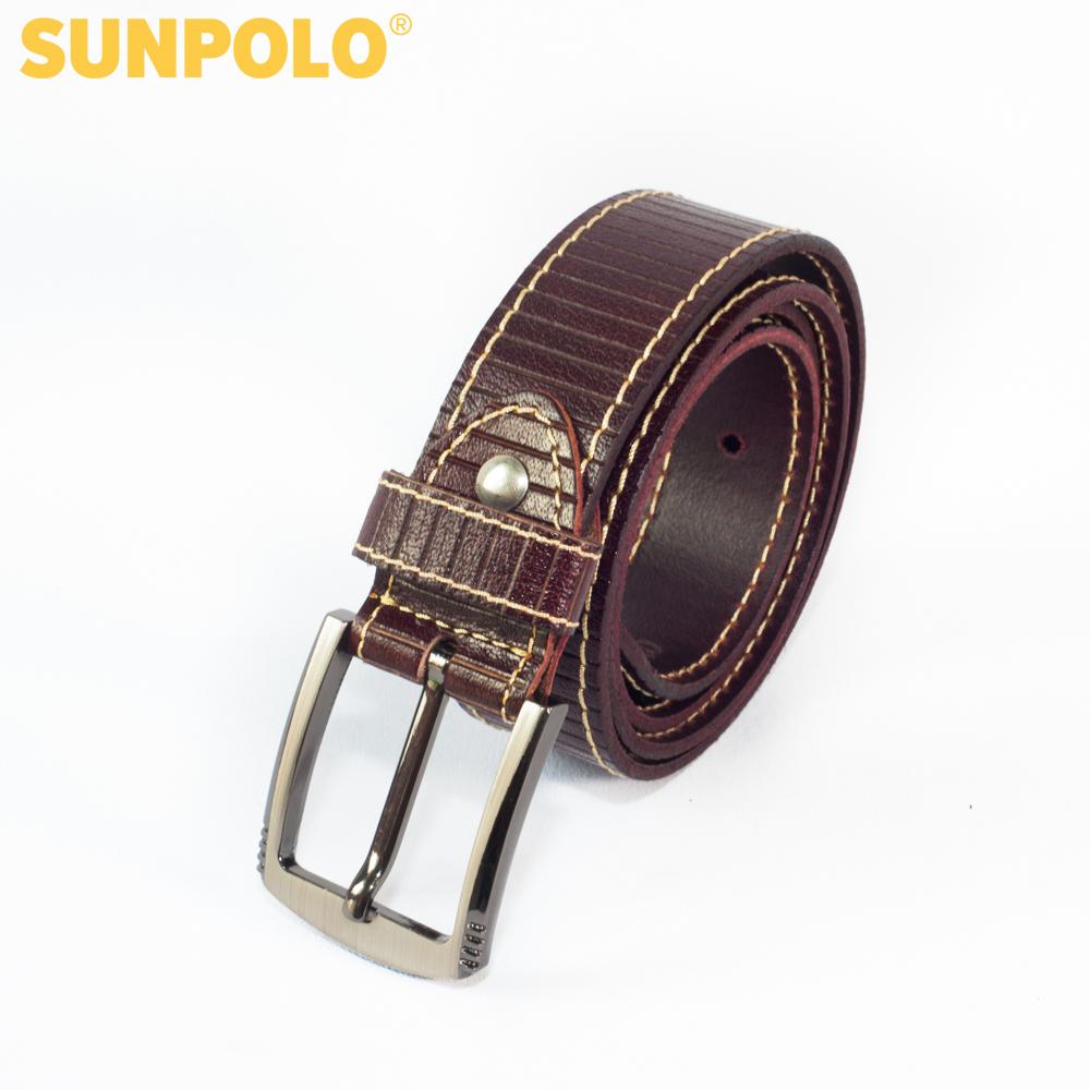 Men genuine leather belt BSMK25 (black, brown, dark brown)