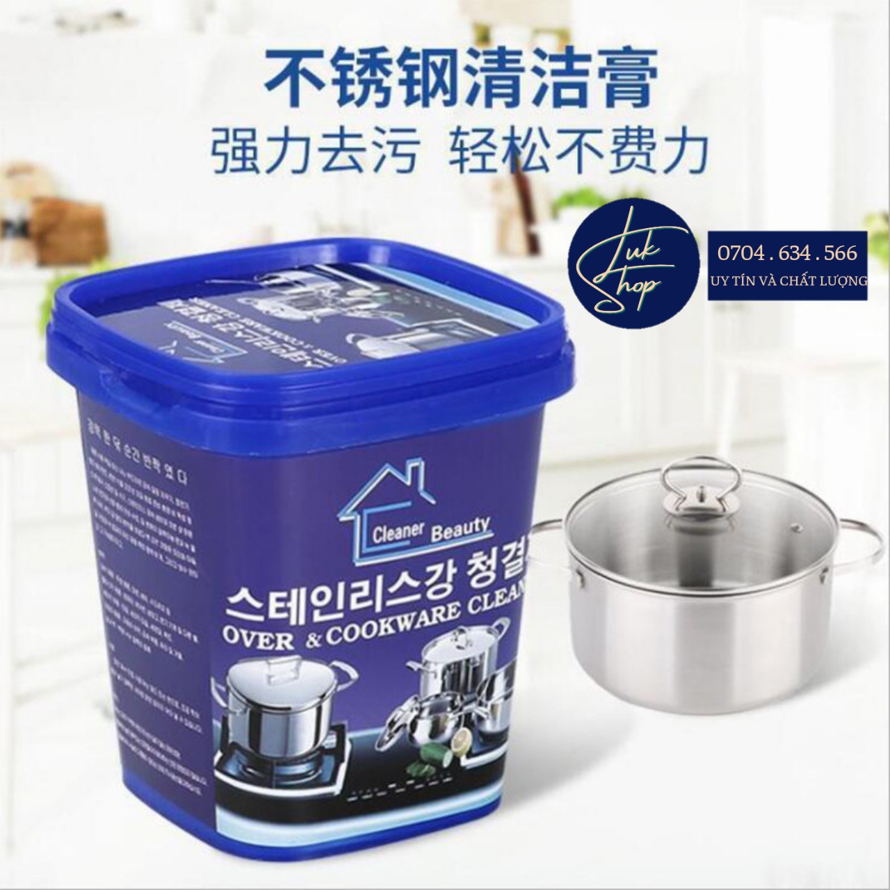 Bột tẩy rửa xoong nồi siêu sạch