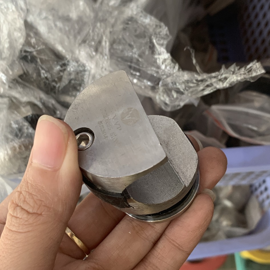 Ốc đỡ kính bộ lùa cửa kính phi 25 inox 304 hiệu VVP