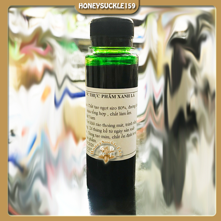 Màu Nước An Toàn Dùng Cho Thực Phẩm Chai 100ml (Màu Xanh Lá)