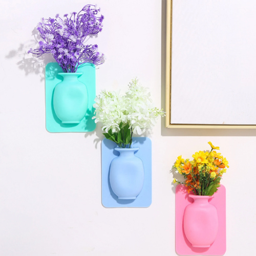 Bình Đựng Hoa Silicon Dán Tường Siêu Đẹp