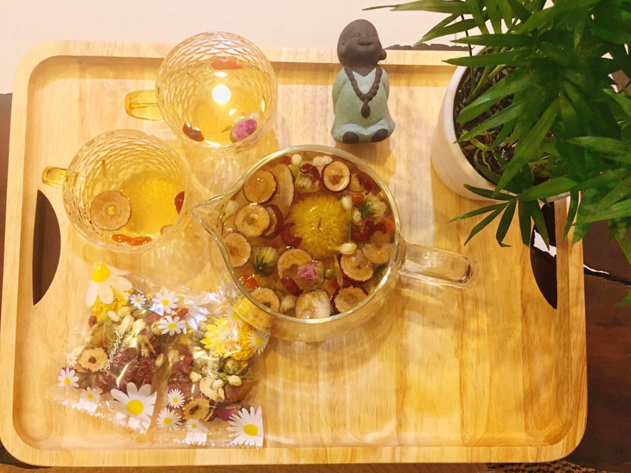 Combo 10 gói trà dưỡng nhan 5 vị thảo mộc