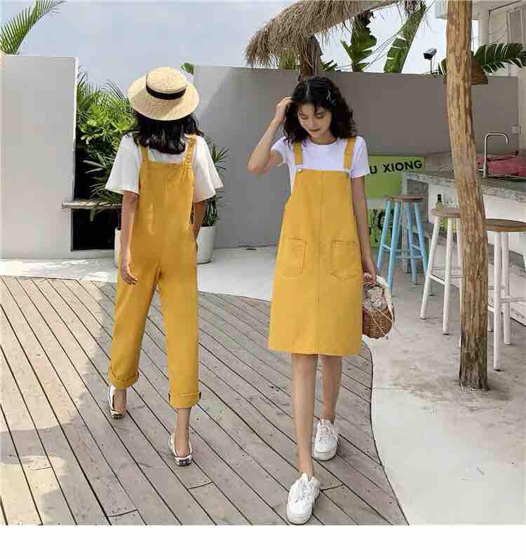 Quần yếm/Váy yếm dễ thương chất kaki siêu đẹp