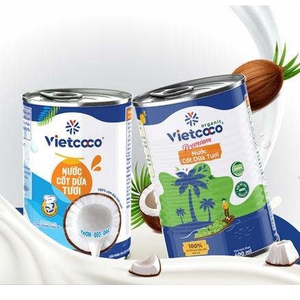 Nước Cốt Dừa Nguyên Chât 22% - Vietcoco 400ml