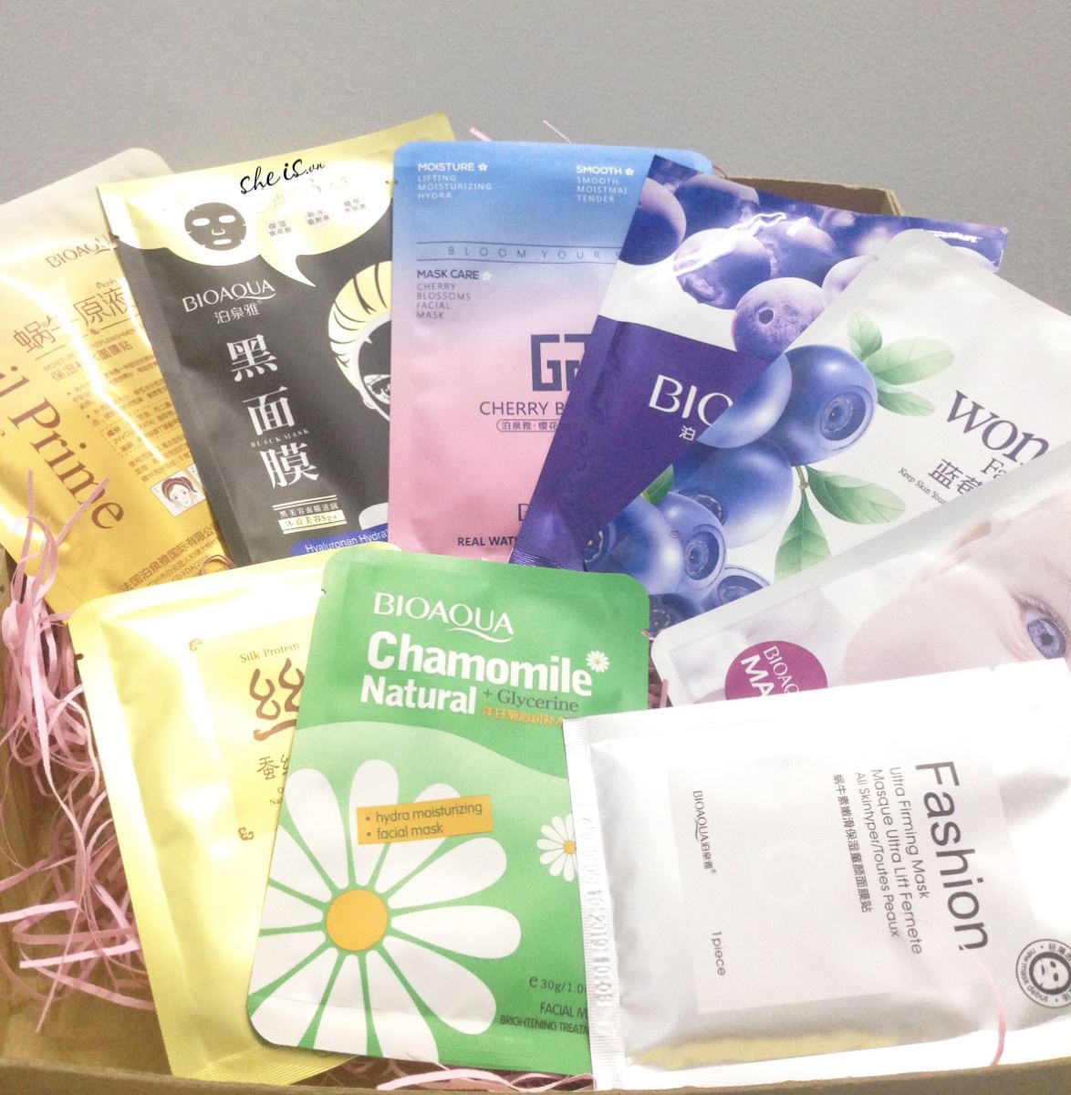 [HCM]COMBO 10 Mặt nạ Dưỡng da Bioaqua - Images