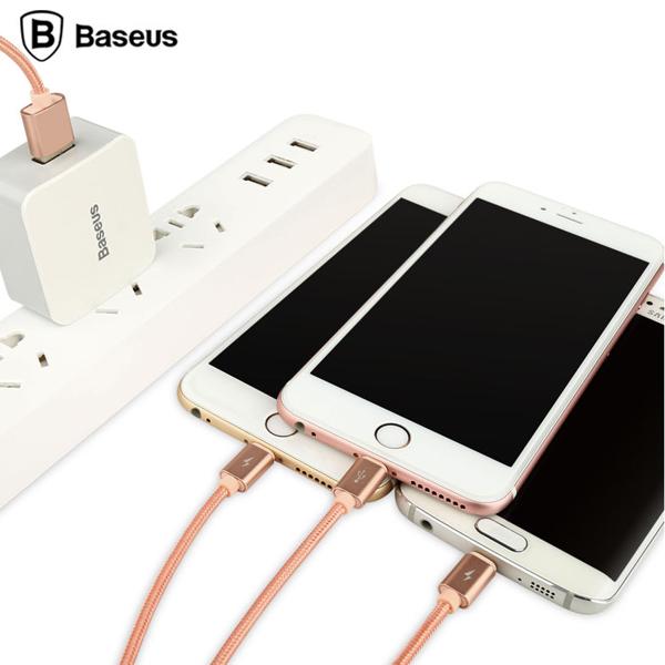 Dây Sạc 3 Đầu Baseus ( Lightning x 02 và Micro USB )
