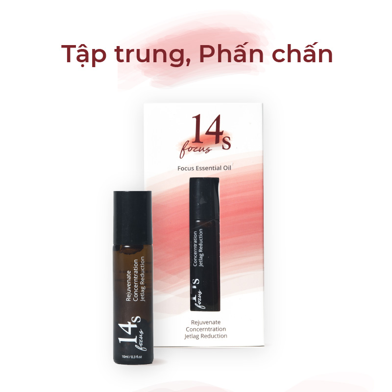 Tinh dầu lăn 14S Focus  Giúp tập trung phấn chấn trị đau đầu