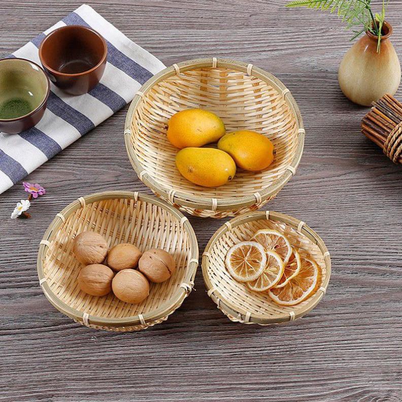 [ HẠ GIÁ ]Rổ tre rá tre mini đựng hạt dưa-lh 0978945425