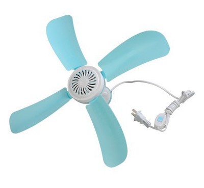 Quạt treo trần Mini 4 cánh (Trắng phối xanh)