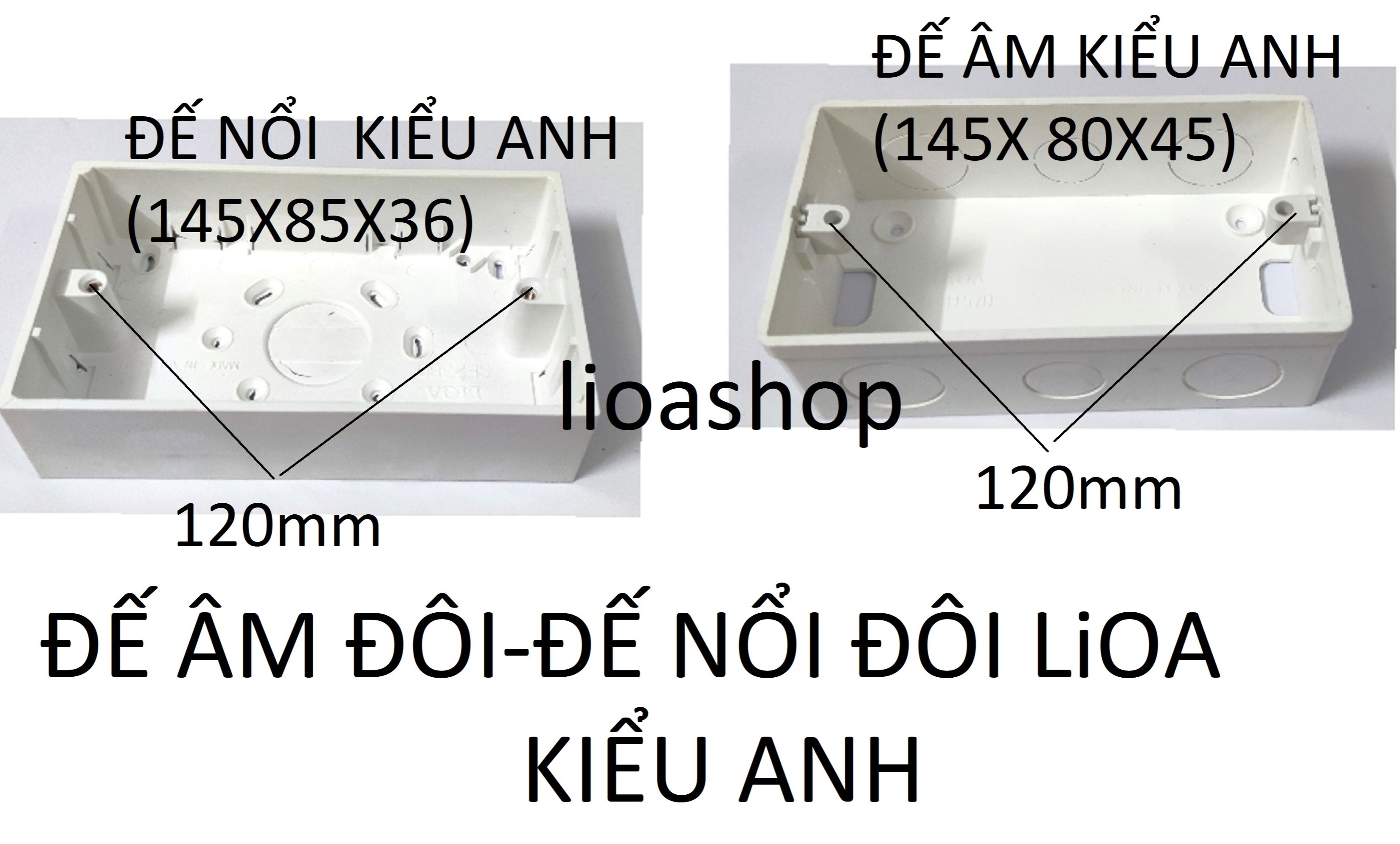 ĐẾ ÂM VÀ ĐẾ NỔI LiOA DÙNG CHO MẶT KIỂU ANH