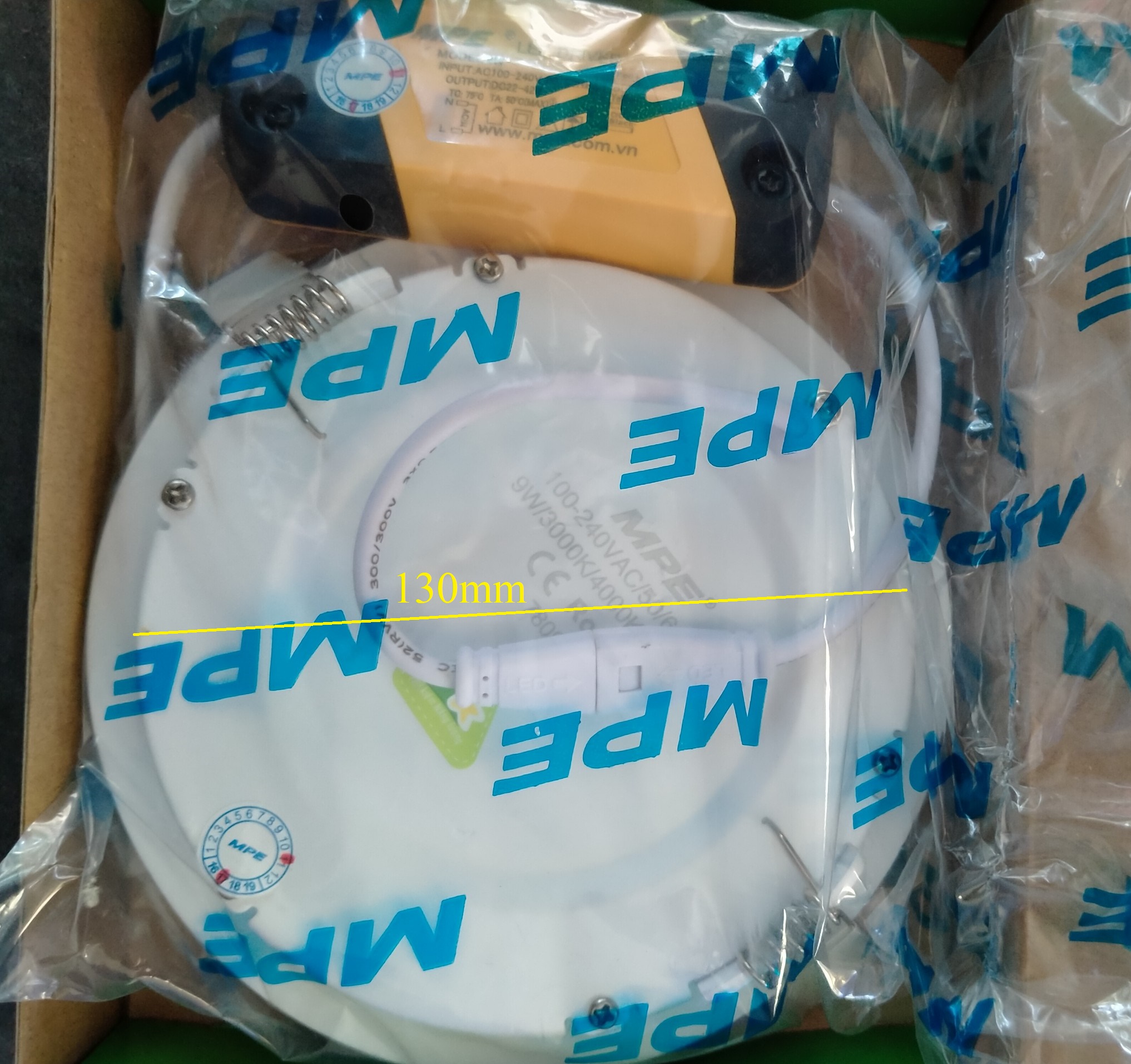 Đèn Led Panel Âm Trần Siêu Mỏng 9W 3 Màu RPL9/3C MPE