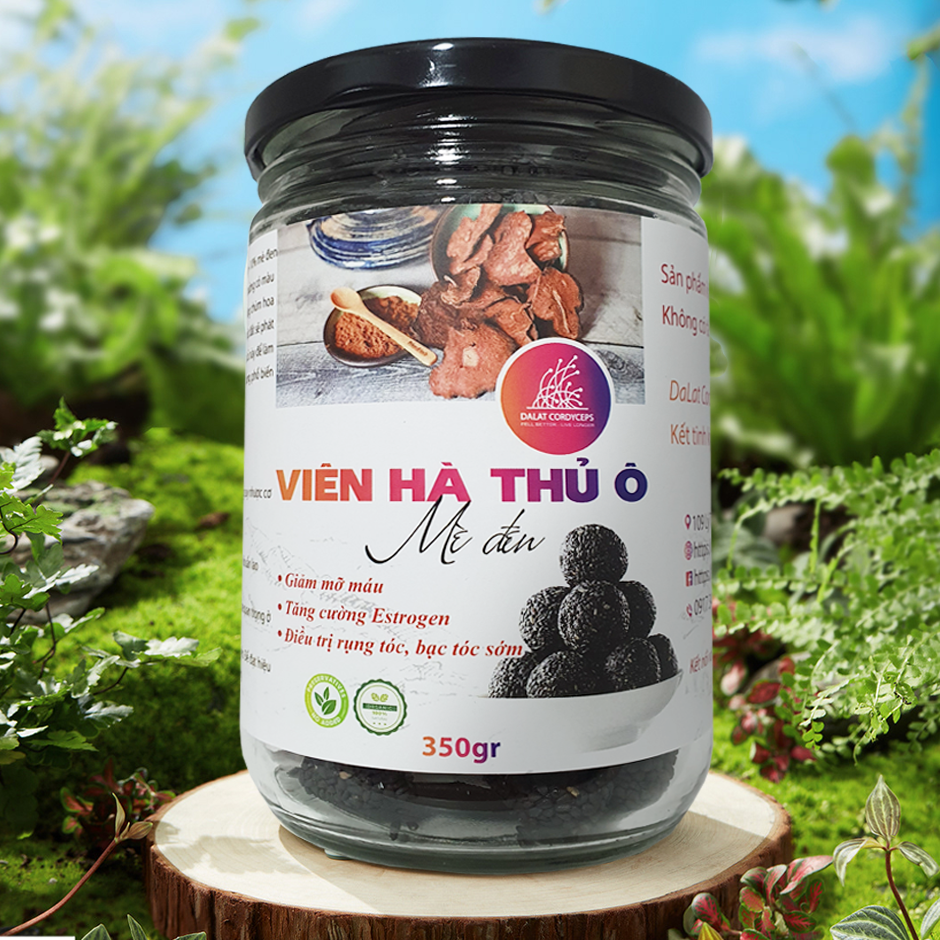 Viên hà thủ ô đỏ mè đen - DaLat Cordyceps