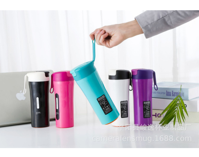 Bình uống nước, ly chống đổ ngã inox 350ml