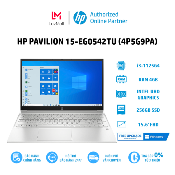 Bảng giá Laptop HP Pavilion 15-eg0542TU (4P5G9PA) i3-1125G4 | 4GB | 256GB | Intel UHD Graphics | 15.6 FHD | Win 11 Phong Vũ