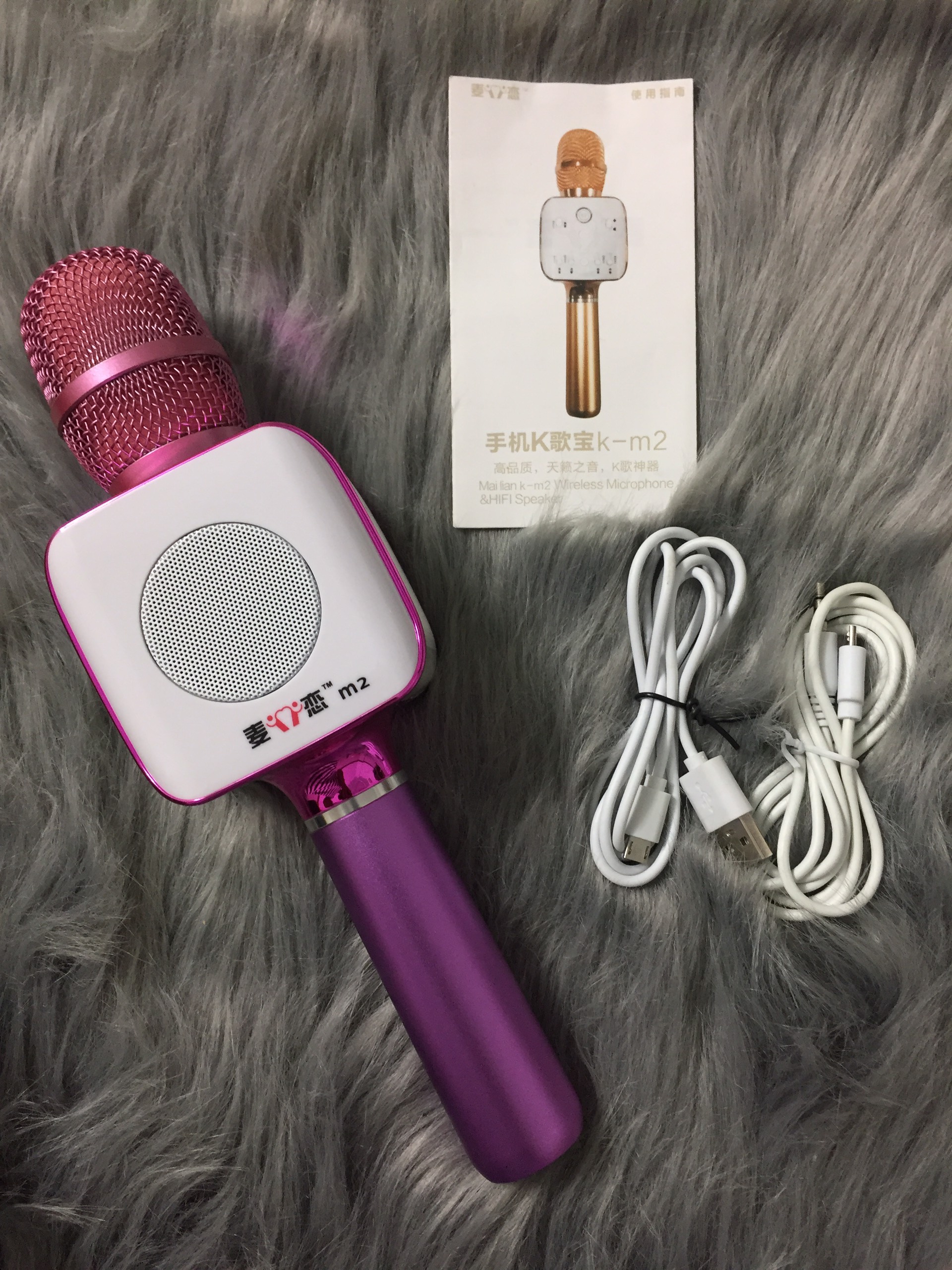 Micro karaoke kèm loa bluetooth M2