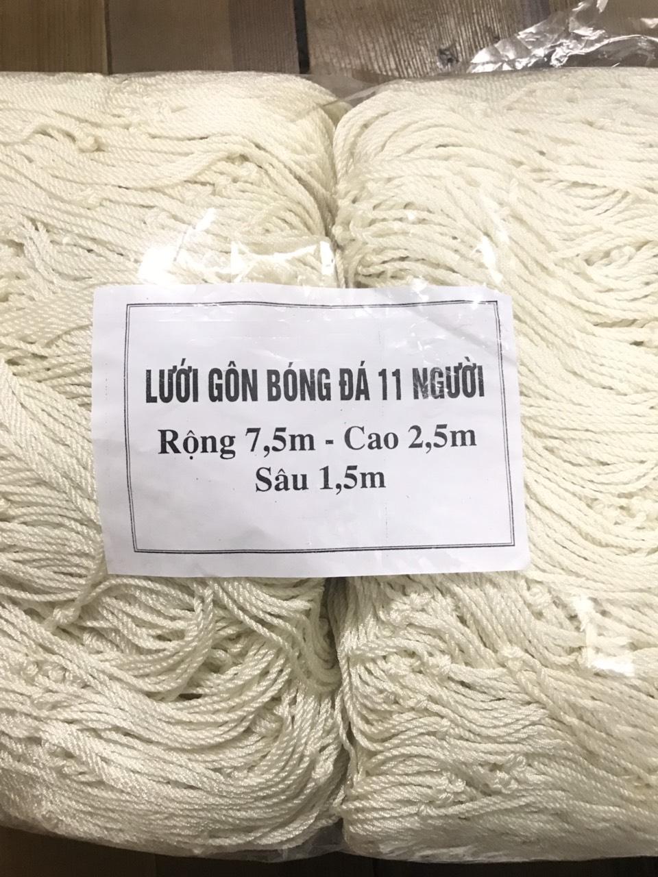 Lưới gôn bóng đá 5 người, 7 người, 11 người - Chất liệu Dù Siêu bền Siêu đẹp, 2 lưới