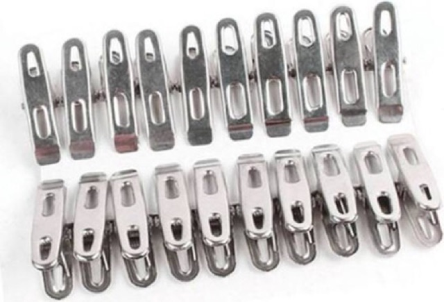 SET 16 KẸP QUẦN ÁO INOX CAO CẤP