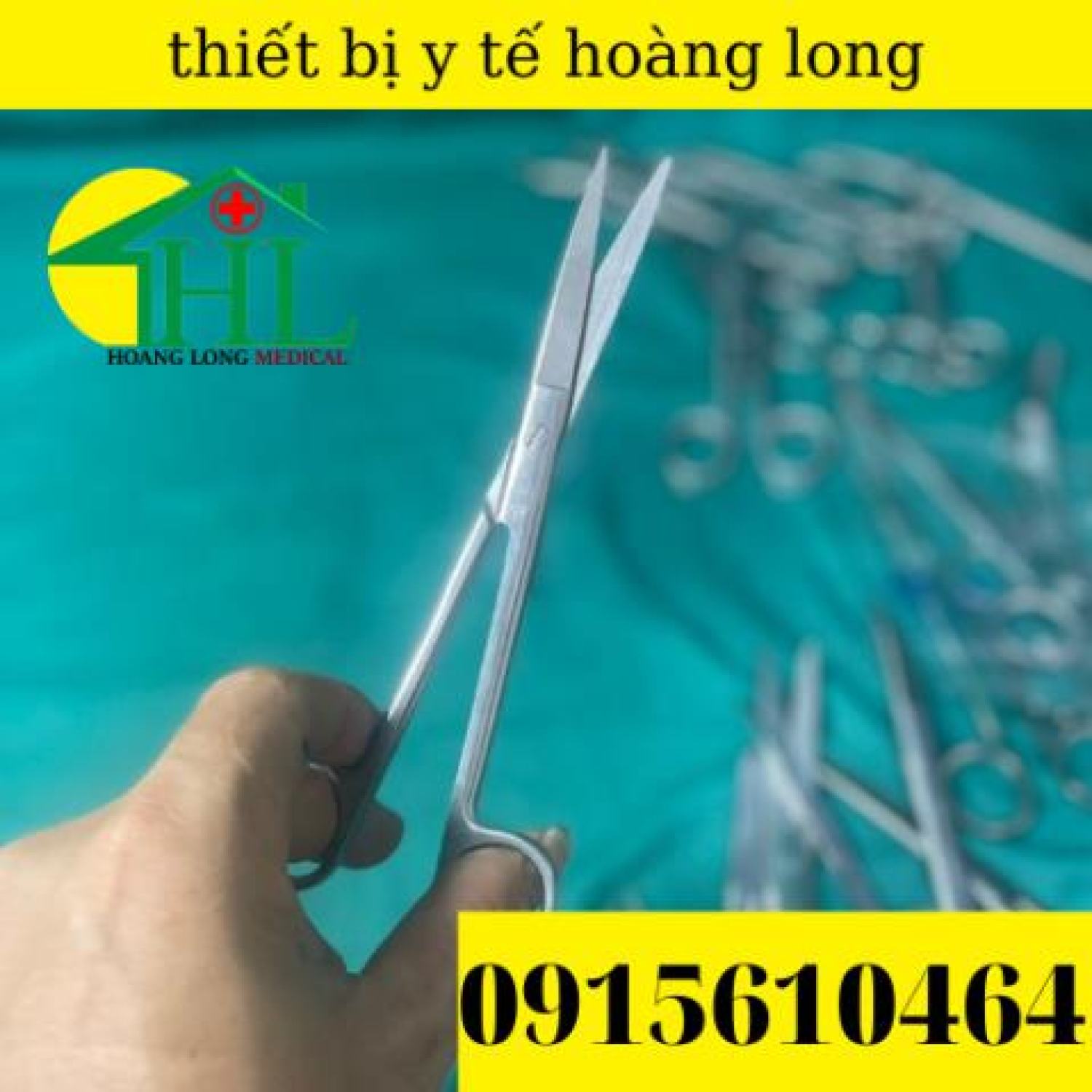 [Hàng Chính Hãng Parkistan] Kéo Y Tế Thẳng Nhọn 18cm- Kéo Cắt Chỉ