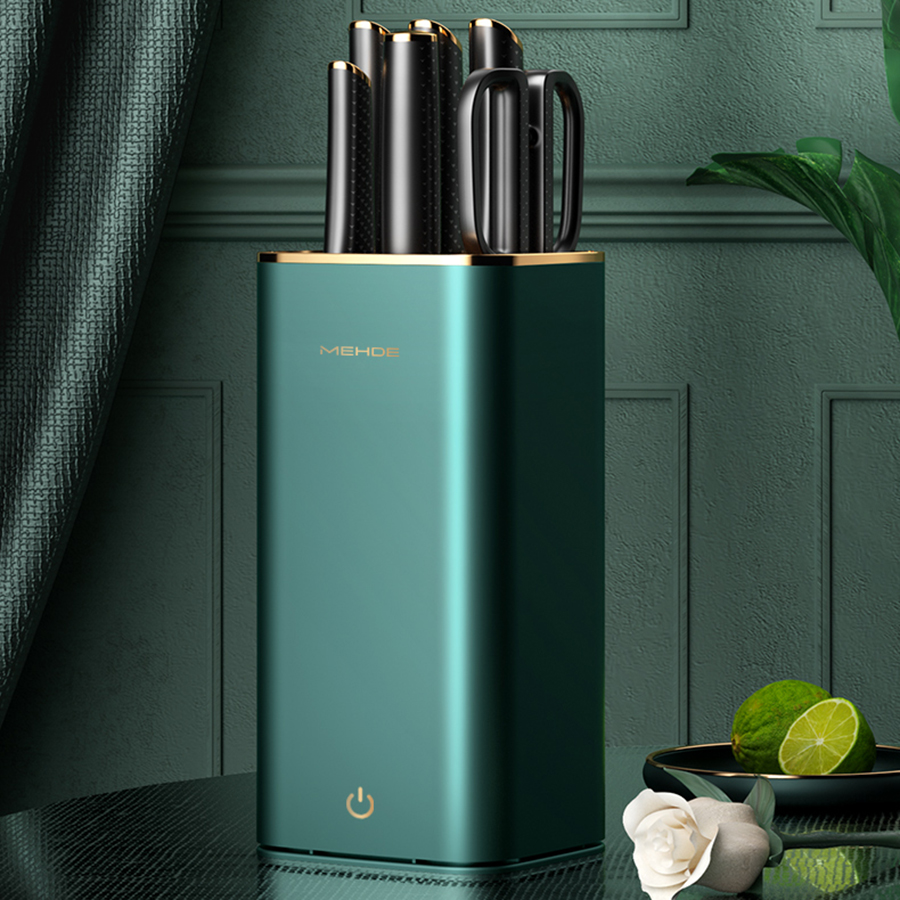 Bộ dao 6 món MEHDE kèm máy sấy khô tiệt trùng