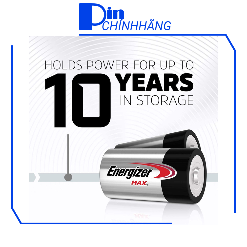 Bộ 2 pin đại D Energizer E95 Alkaline chống chảy nước