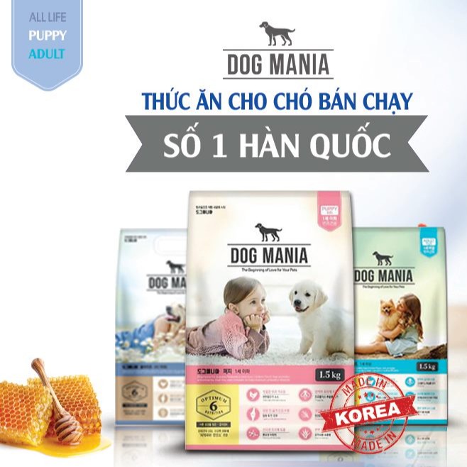[1.5kg] Hạt Dog Mania Puppy Cho Chó Con