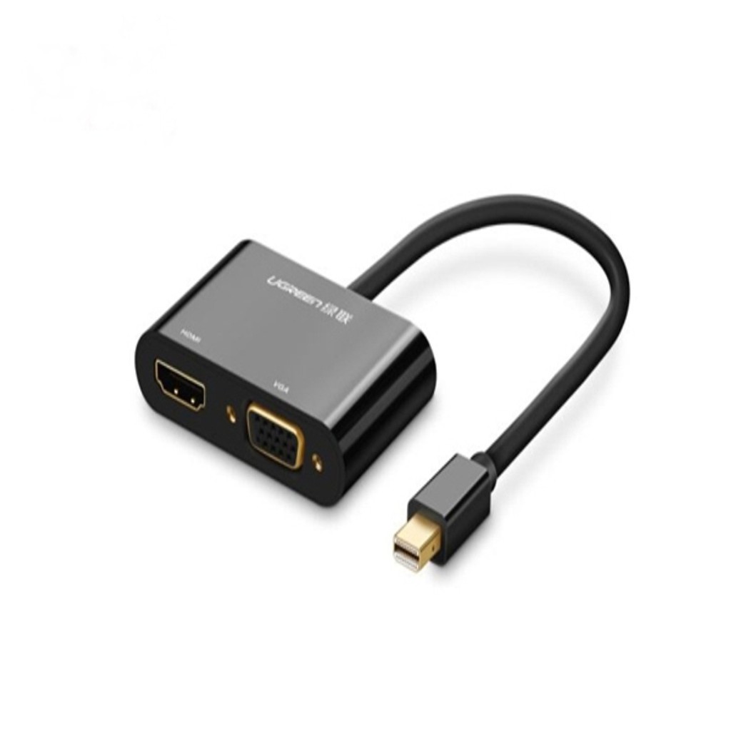 Cáp Mini Displayport Sang Hdmi + Vga Ugreen 40365 Màu Đen.