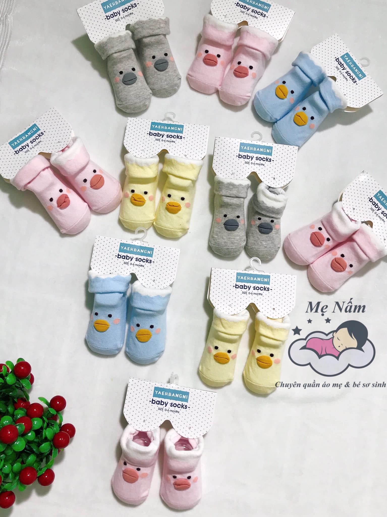 Vớ Chân Vịt cho bé  0-12 tháng
